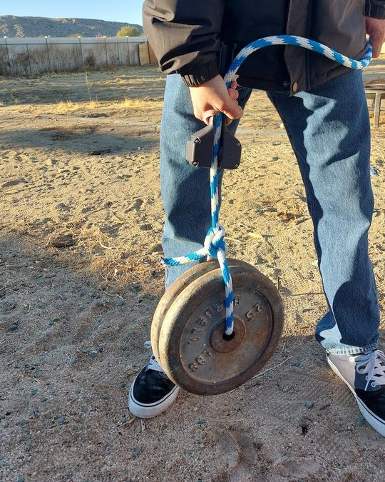 Weight testing the Rope Cobra prototype under load